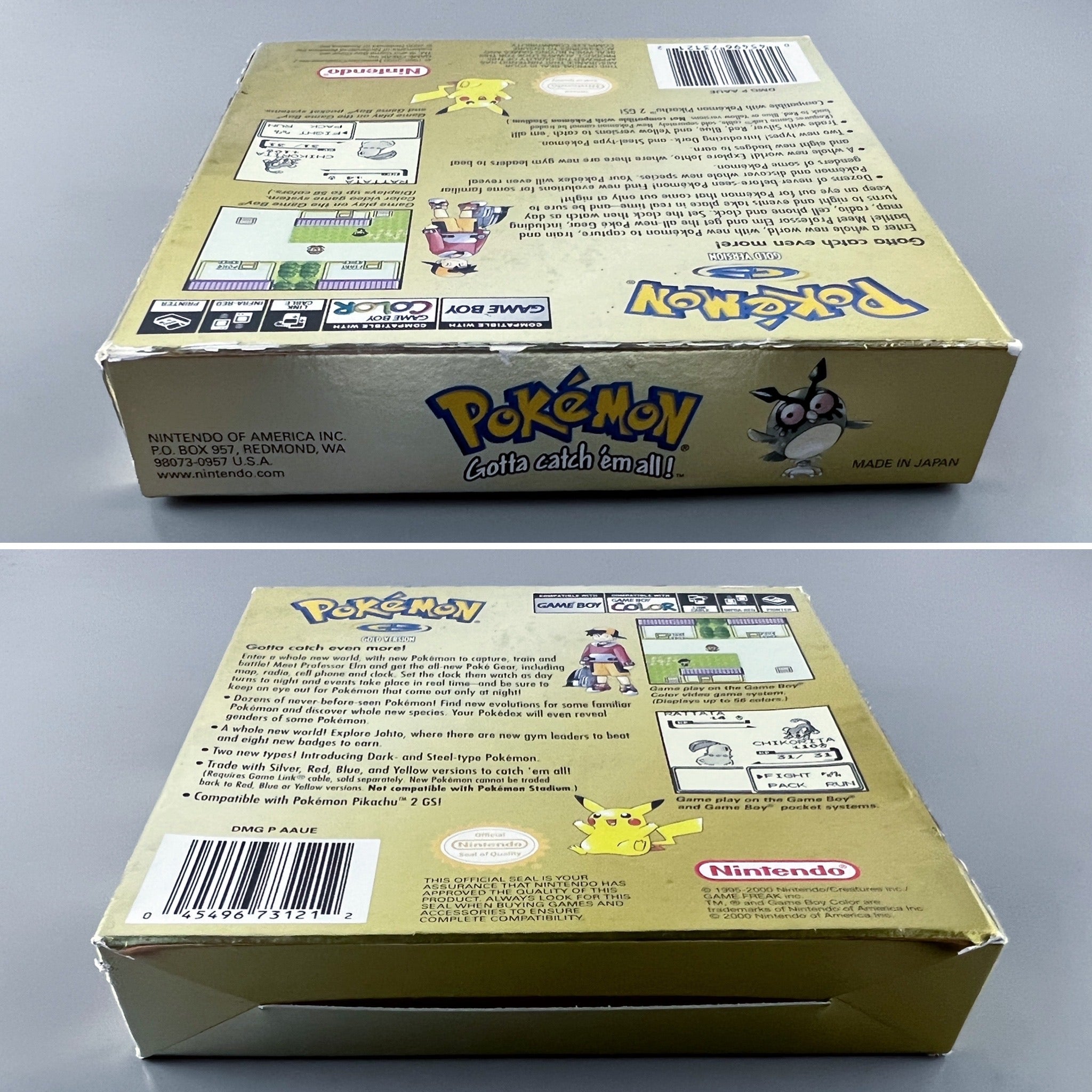 Pokemon Gameboy Cib Nintendo Game Boy Color Pokemon Gold (CIB) - 1904 Comics