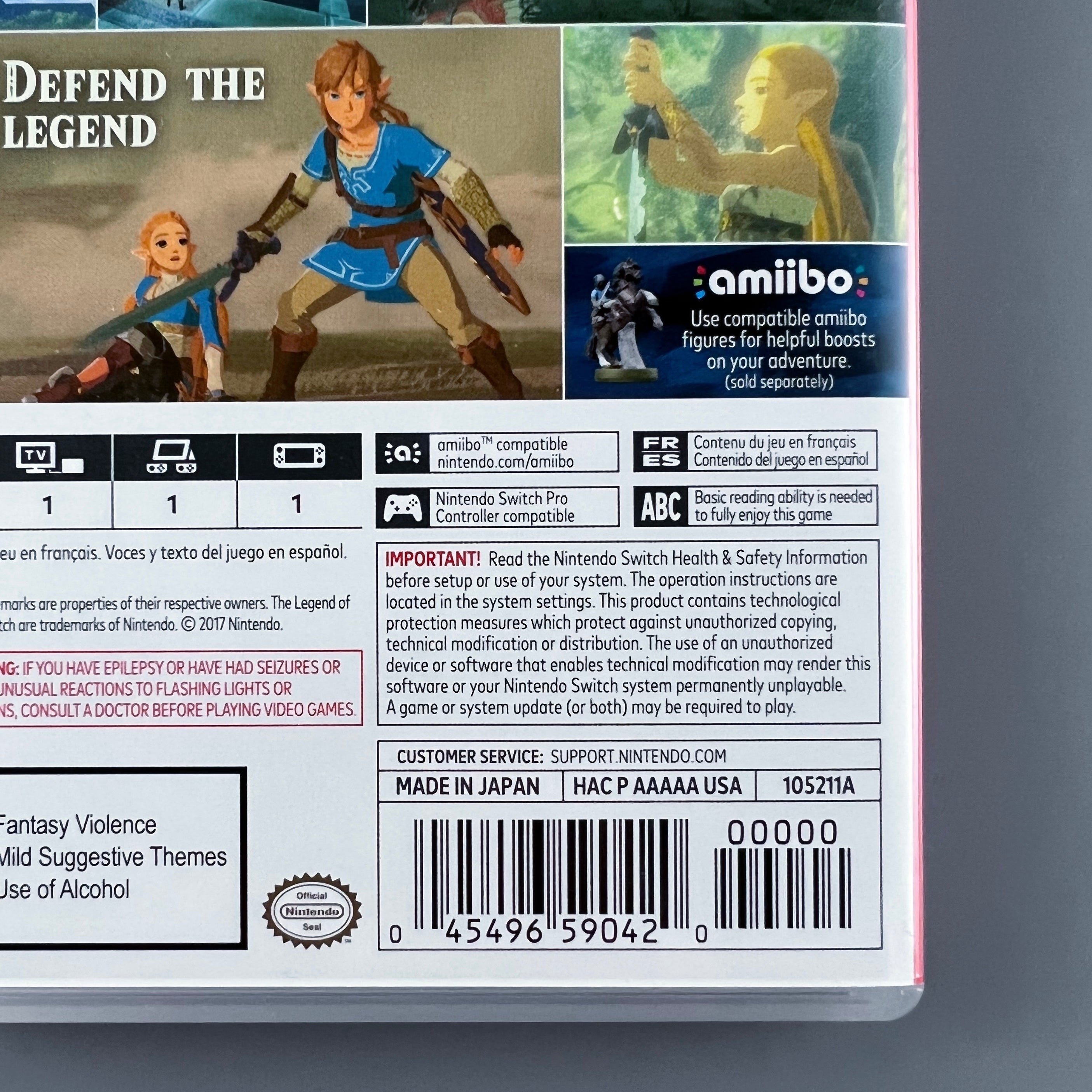  The Legend of Zelda: Breath of the Wild (Nintendo Switch)  (European Version) : Video Games