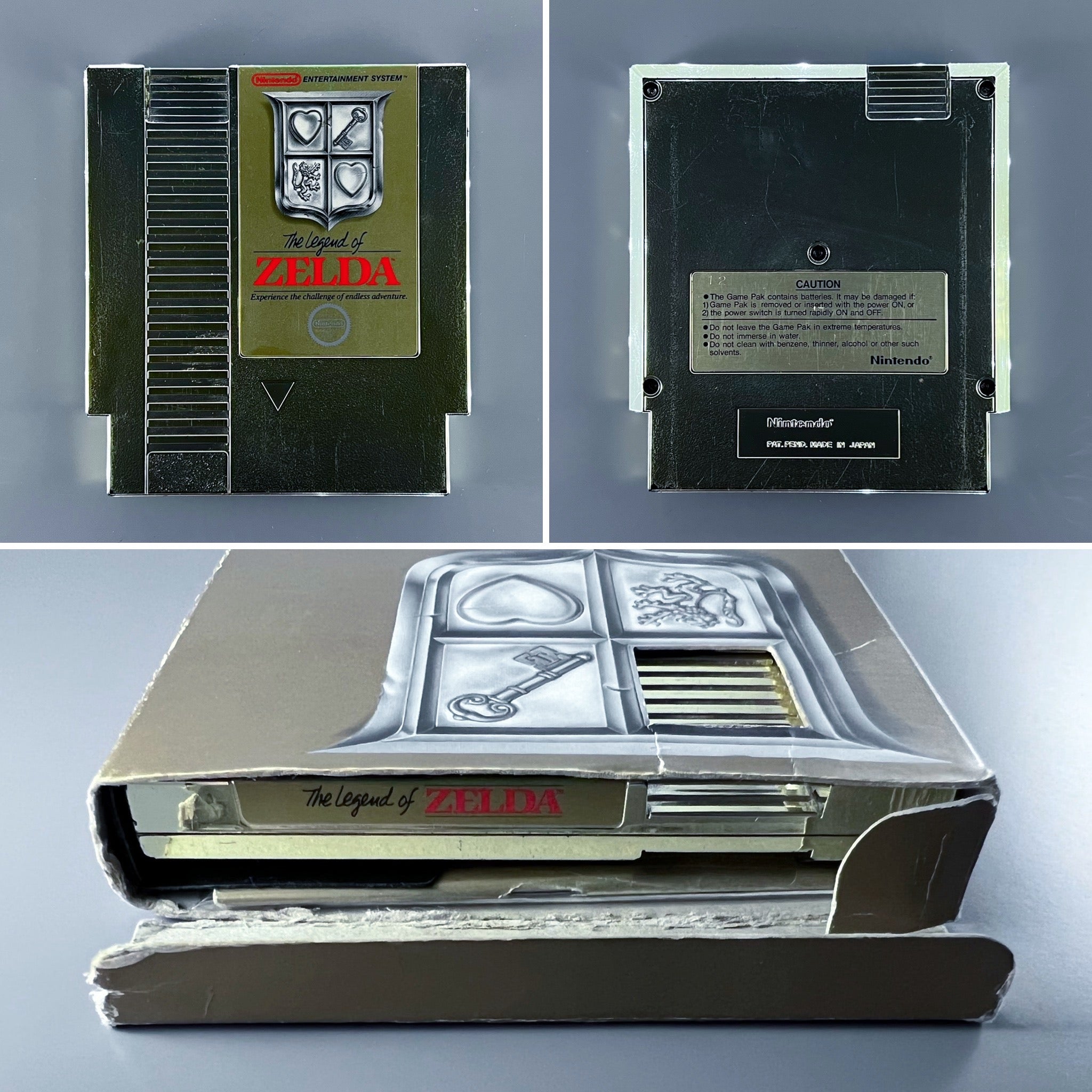 nes legend of zelda cib 1st print tm box