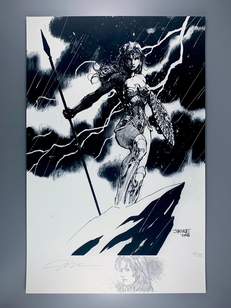 Wonder Woman Giclee - Jim Lee Original Remarqued Art