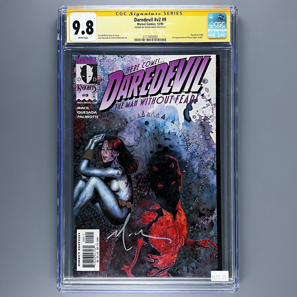 Daredevil v2 9 CGC 9.8 - Signature Series